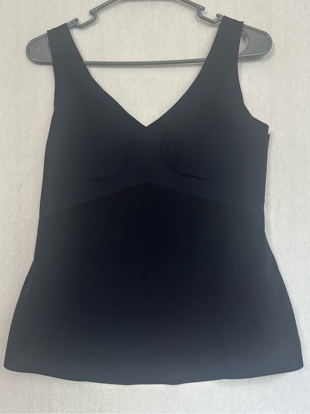 HoneyLove LiftWear Tank Black V-Neck Shaping Padded Cami Sz XL Silicone Grippers